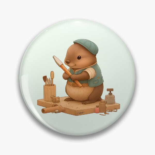 Item preview, The carpenter beaver designed and sold by DakotaPoppin.