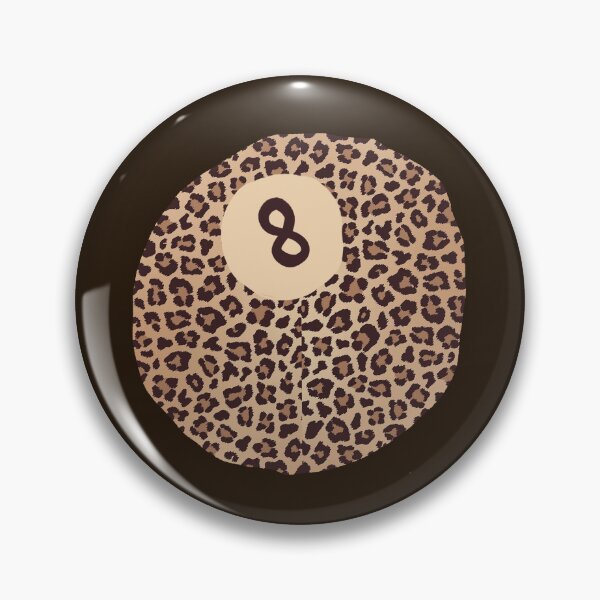 Item preview, Leopard Eight-Ball designed and sold by lavender afternoon.