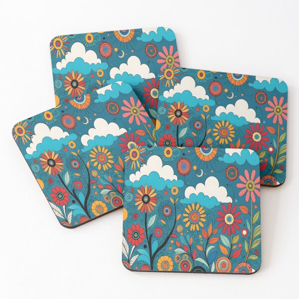 Item preview,  Abstract Geometric Flowers designed and sold by artedamensagem.