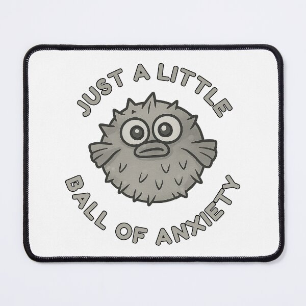 Item preview, Just a Little Ball of Anxiety – Monochrome designed and sold by CanSparkleArt.