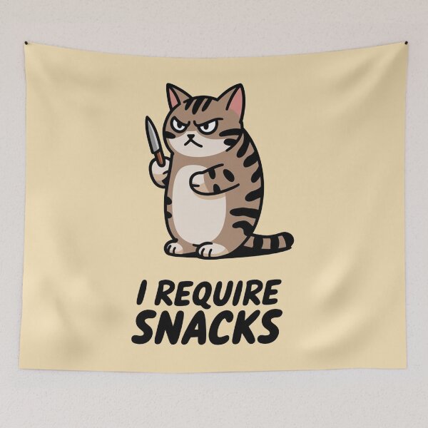 Item preview, I Require Snacks designed and sold by ZAIKY DREAMS.