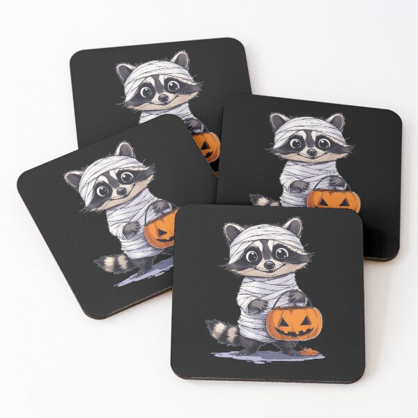 Item preview, Boo Bandit - Cute Raccoon in Mummy Costume designed and sold by Joyfulbits.