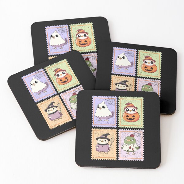 Item preview, Cluckin' Creepy Crew Mail Stamp - Cute Chicken in Costume designed and sold by Joyfulbits.