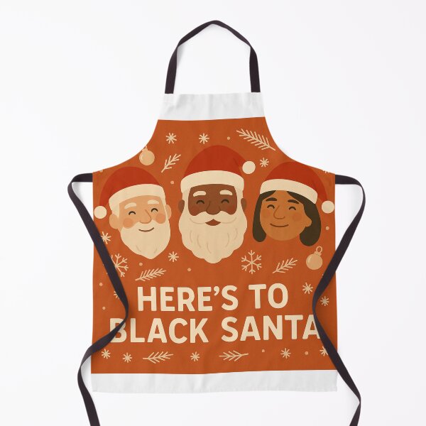 Item preview, Here's to Black Santa designed and sold by MforMontessori.