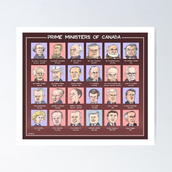 Item preview, Canada's Prime Ministers (updated 2025) designed and sold by MacKaycartoons.