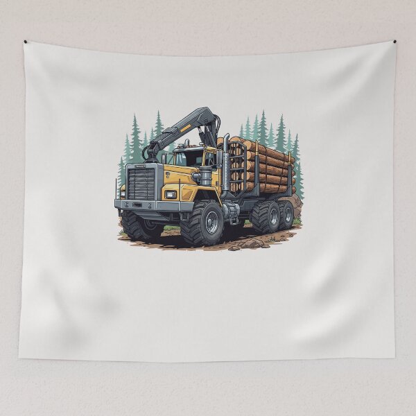 Item preview, logging truck designed and sold by creativechaster.