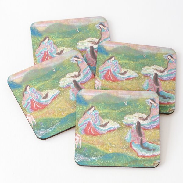 Item preview, Heian Elysium: Three Graces in a Spring Meadow designed and sold by nakaitomoko.