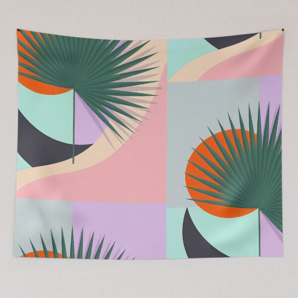 Item preview, Tropical Palm Leaf Botanical  – Modern Geometric Nature Design designed and sold by paulo silveira.