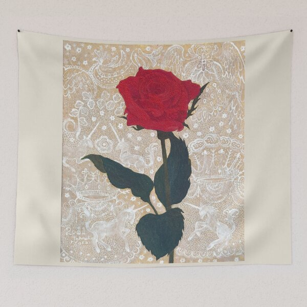 Item preview, Regal Rose & Unicorns: Golden Nihonga Art designed and sold by nakaitomoko.