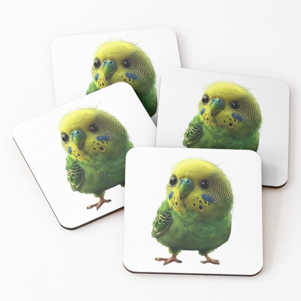 Aperçu de l'œuvre Perruche verte mignonne créée et vendue par CreativeJuicesCanada.