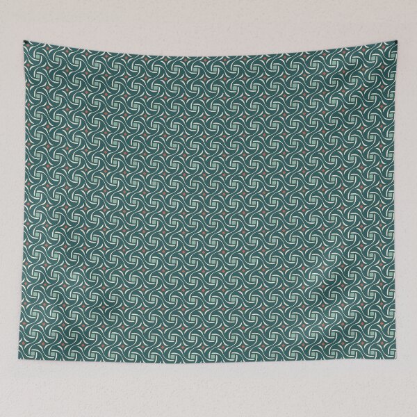 Item preview, Pinwheel (Dark Green, Soft Green, Cream, Orange) designed and sold by JoelmaQ.