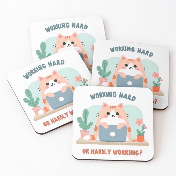 Item preview, Working hard or hardly working? designed and sold by MutedPixel.