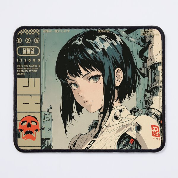 Item preview, Android girl with black hair 2 designed and sold by BOZGO.