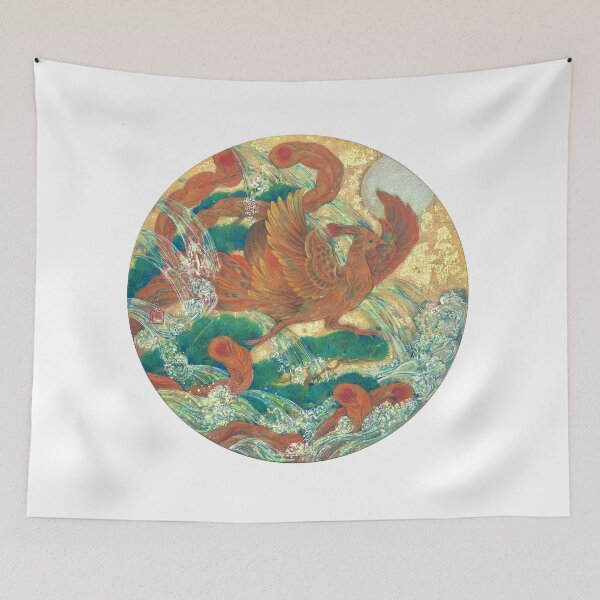 Item preview, Shuka: The Crimson Phoenix - Nihonga Art designed and sold by nakaitomoko.