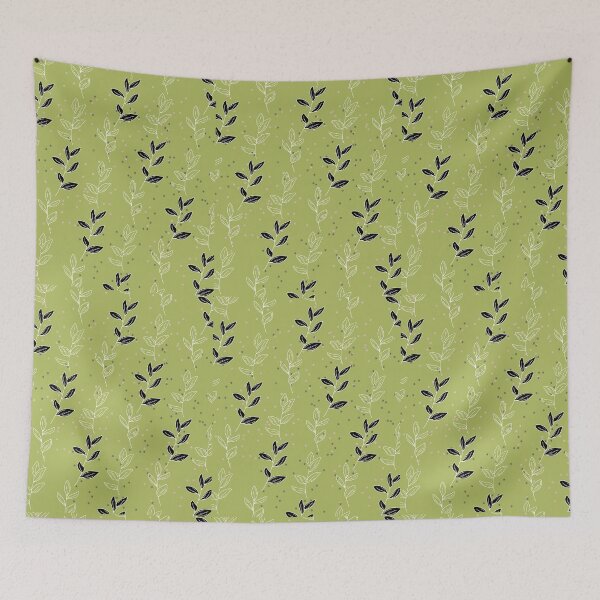 Item preview, Outline leaves of green designed and sold by andrasdesignssss.