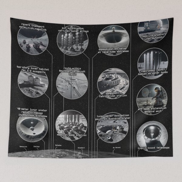 Item preview, Moon Base Landscapes III designed and sold by Pablo Carlos Budassi.