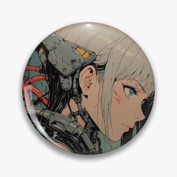 Item preview, Android girl with gray hair 2 designed and sold by BOZGO.