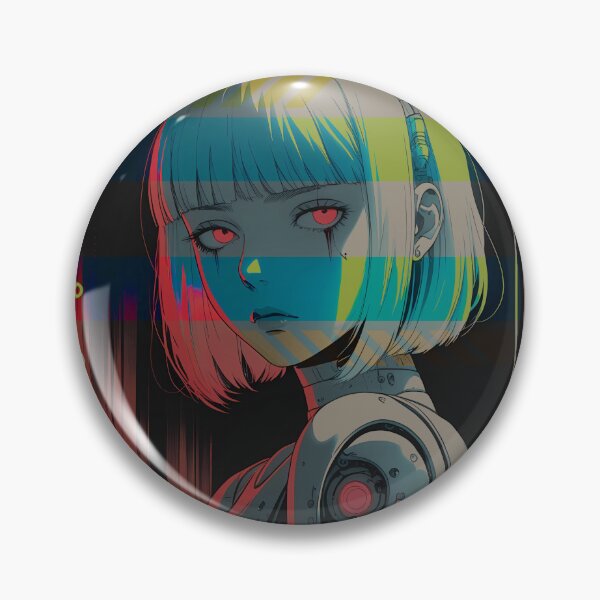 Item preview, Cyborg girl with red eyes designed and sold by BOZGO.