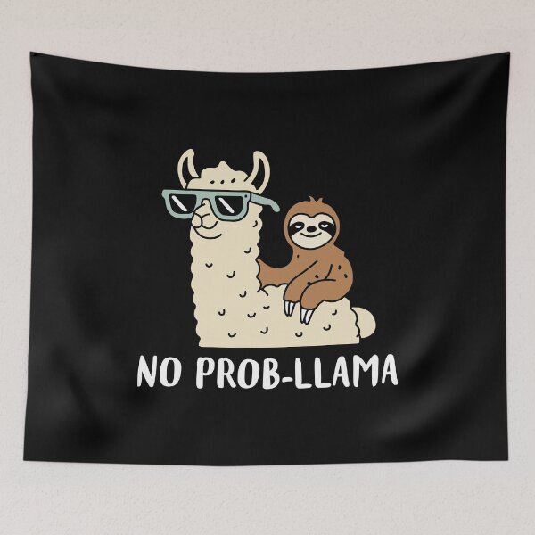 Item preview, No Prob-llama Llama designed and sold by NQArtist.