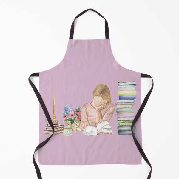 Item preview, Quiet Moments – Cozy Study & Reading Girl Watercolor Illustration designed and sold by Softglow-Studio.