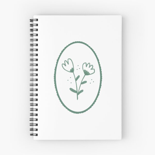 Item preview, Green Floral Oval Portrait designed and sold by DrawnByE.