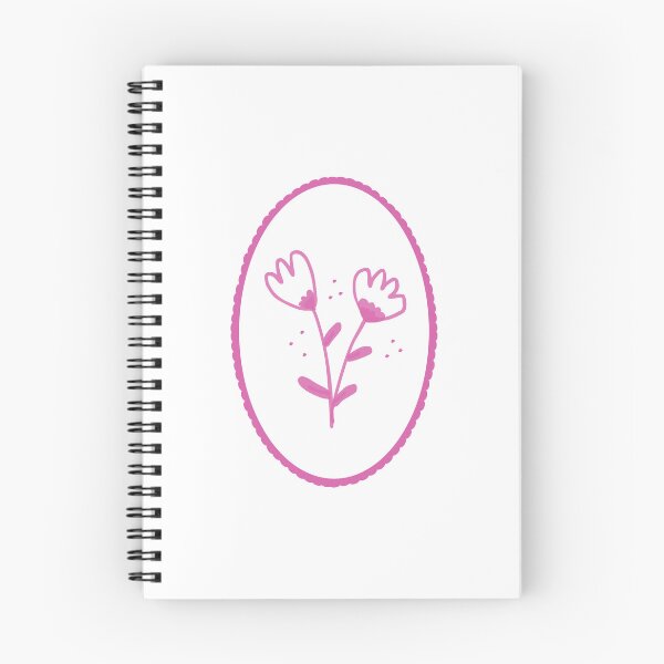 Item preview, Pink Floral Oval Portrait designed and sold by DrawnByE.