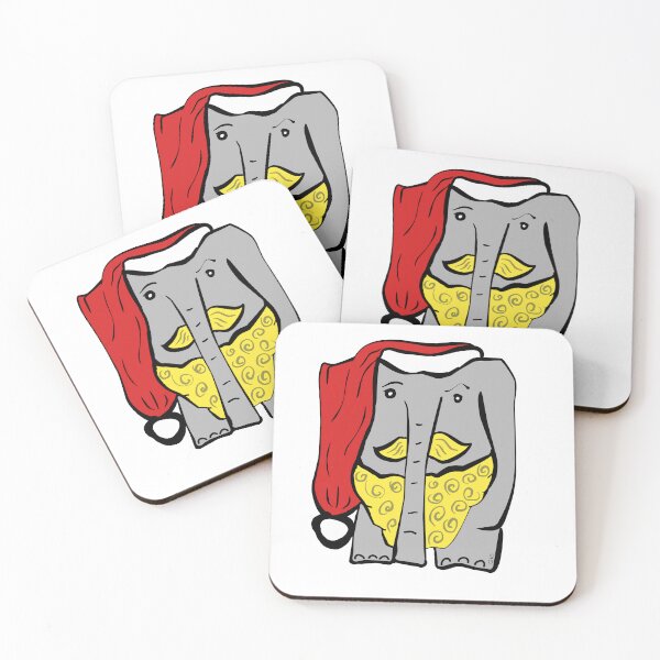Item preview, Christmas elephant  designed and sold by ALEFANTICA.
