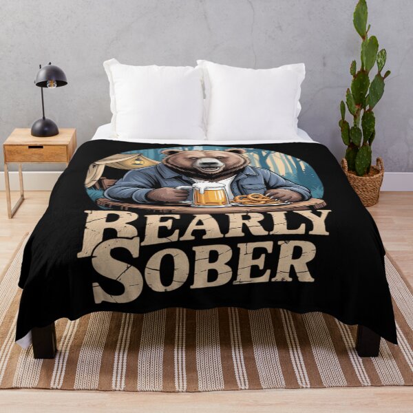 Item preview, Bearly Sober Funny Oktoberfest Bear Pretzel Beer Tent Humor designed and sold by savrmiller.
