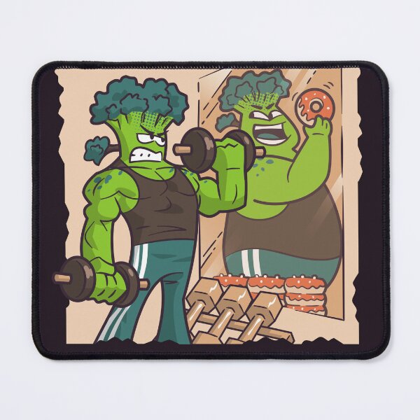 Item preview, Funny Broccoli Gym Motivation - Beat Your Inner Enemy designed and sold by Ancestral-Shop.