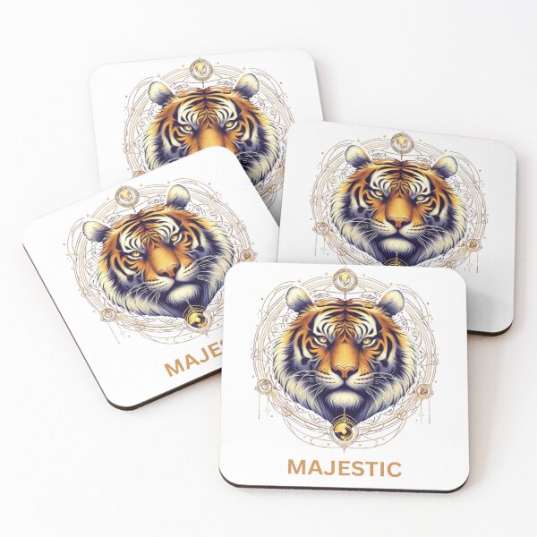 Item preview, Majestic Celestial Tiger in Starry Sky designed and sold by InkImpactCll.