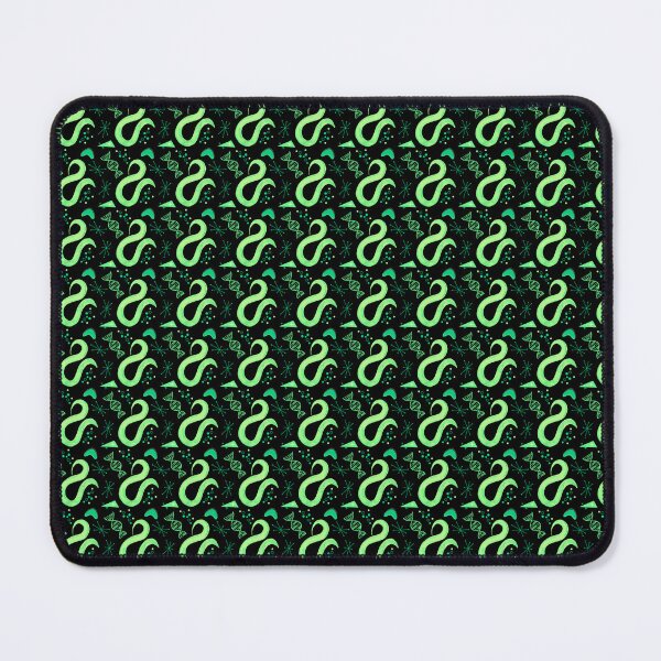 Item preview, Fluorescent Green C elegans Nematode Model Organism Retro Print designed and sold by ModelOrganism.