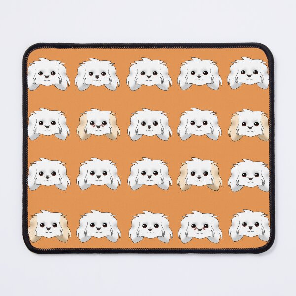 Item preview, Maltese Pattern Orange Background designed and sold by OliRoseArt.