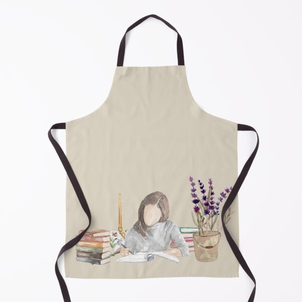 Item preview, Focused Mind – Aesthetic Study Girl with Lavender & Books designed and sold by Softglow-Studio.