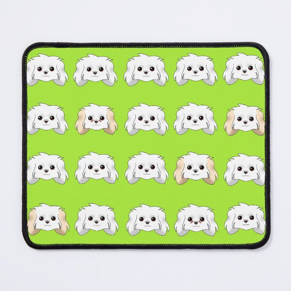 Item preview, Maltese Pattern Lime Background designed and sold by OliRoseArt.