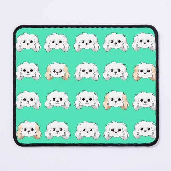Item preview, Maltese Pattern Teal Background designed and sold by OliRoseArt.
