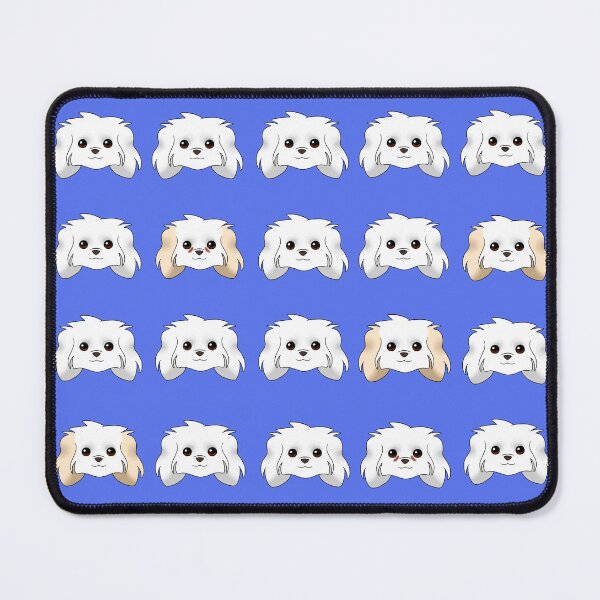 Item preview, Maltese Pattern Blue Background designed and sold by OliRoseArt.