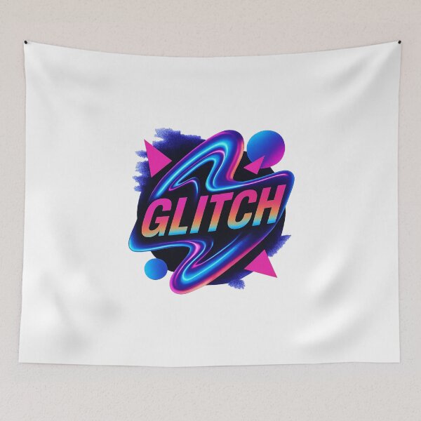 Item preview, GLITCH – Neon Retro-Futuristic Vibes designed and sold by jorjibotike.
