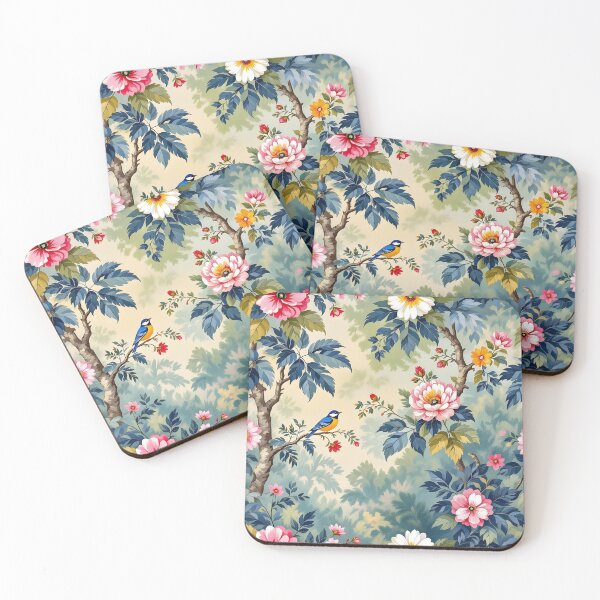 Item preview, Toile de Jouy Pattern - Chinoiserie Birds Toile De jouy designed and sold by Wiss2Arts.