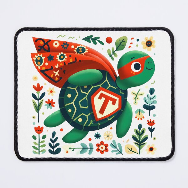 Item preview, Turtle: Superhero of Nature - Scandinavian Folk Art by heidiannemorris © designed and sold by FOLK ART FUSION by heidiannemorris.