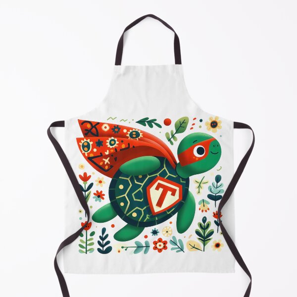 Item preview, Turtle: Superhero of Nature - Scandinavian Folk Art by heidiannemorris © designed and sold by FOLK ART FUSION by heidiannemorris.