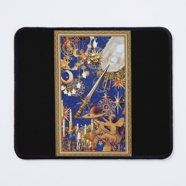 Item preview, Whimisgoth Gold & Blue Framed Collage designed and sold by StrangeBootique.