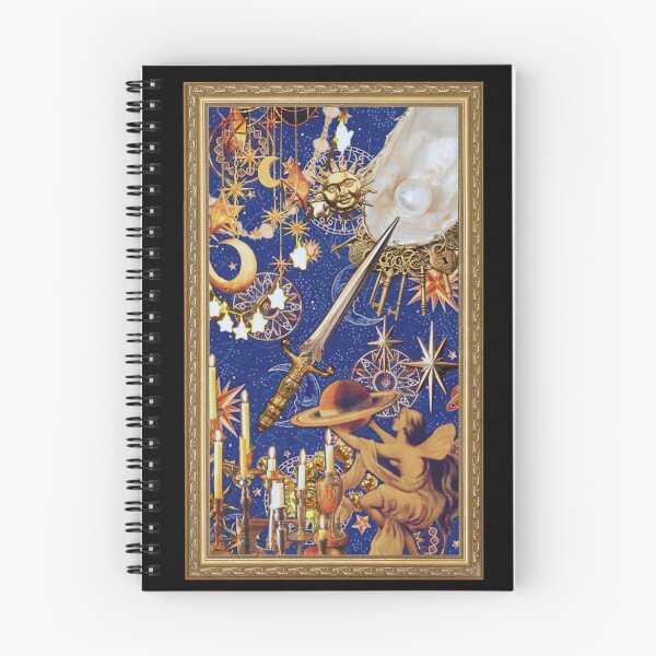 Item preview, Whimisgoth Gold & Blue Framed Collage designed and sold by StrangeBootique.