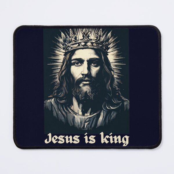 Item preview, Jesus is King – Radiant Crowned Savior designed and sold by christian attitude store.