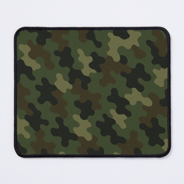 Item preview, seamless military camouflage pattern with green, brown, and black splotches, multi-scale disruptive shapes designed and sold by optimusprime39.