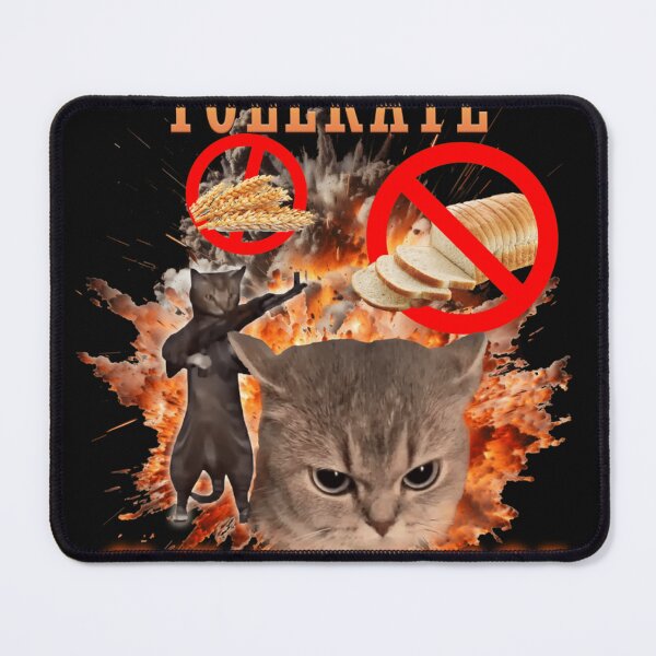 Item preview, I Refuse To Tolerate Gluten Funny Cat Meme designed and sold by PricillaMason.