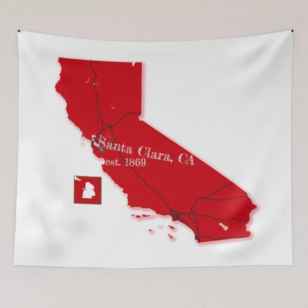 Item preview, Santa Clara, CA [Red] designed and sold by PhilbonianDezin.