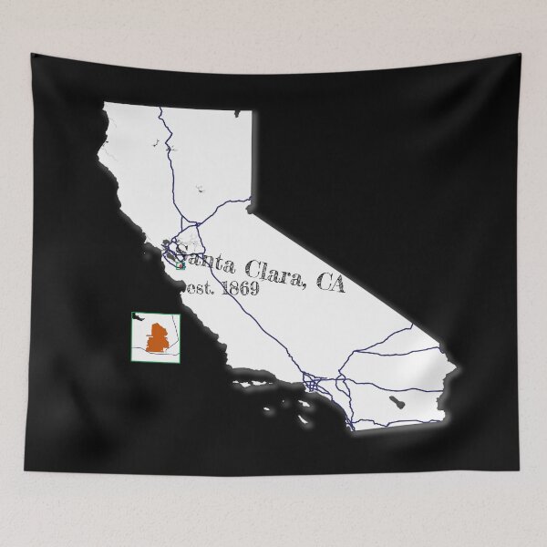 Item preview, Santa Clara, CA [White] designed and sold by PhilbonianDezin.
