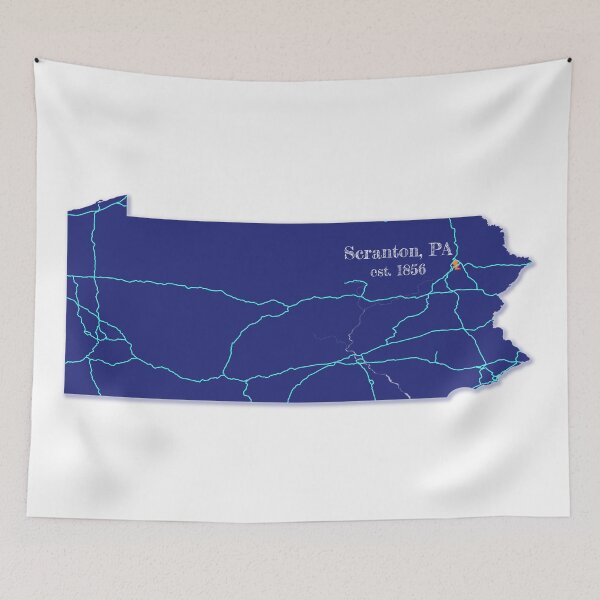 Item preview, Scranton, PA [Blue] designed and sold by PhilbonianDezin.
