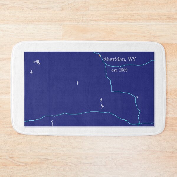Artikelvorschau, Sheridan, WY [Blau] entworfen und verkauft von PhilbonianDezin.
