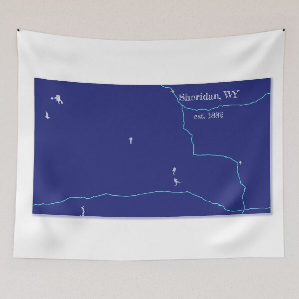 Artikelvorschau, Sheridan, WY [Blau] entworfen und verkauft von PhilbonianDezin.